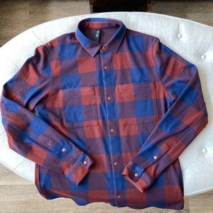 Lululemon mens plaid long sleeve shirt size large